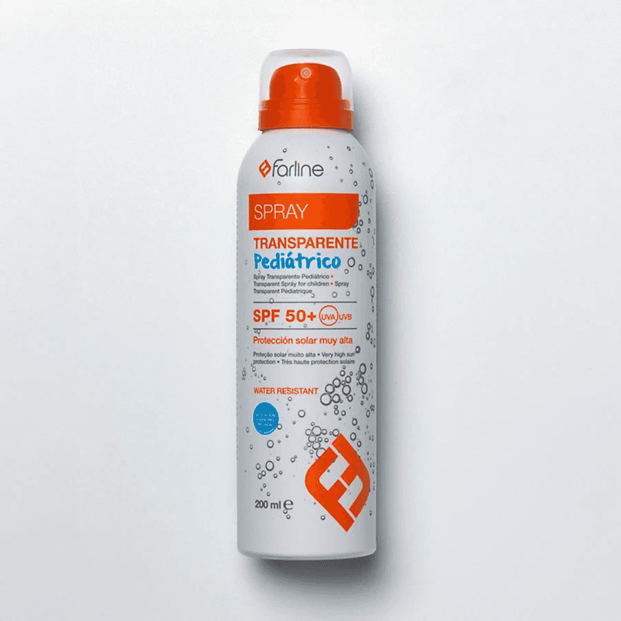 Farline Spray Transparente Pediátrico SPF50+ 1 Envase 200 ml